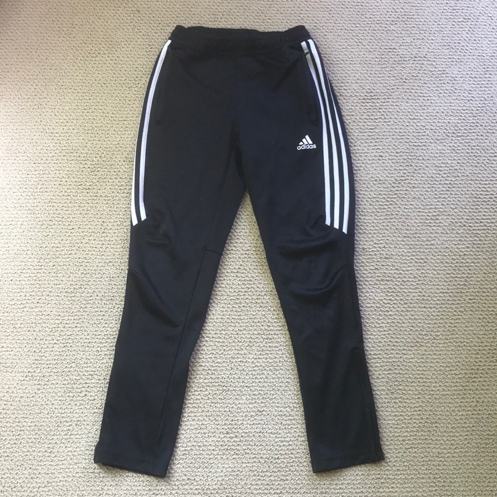 Boys black Adidas sweatpants